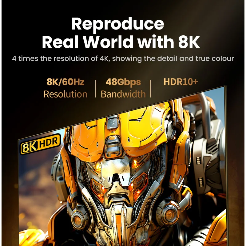 Кабель ugreen hdmi 8k/60 гц для ps5 xiaomi tv box - Фотография_2