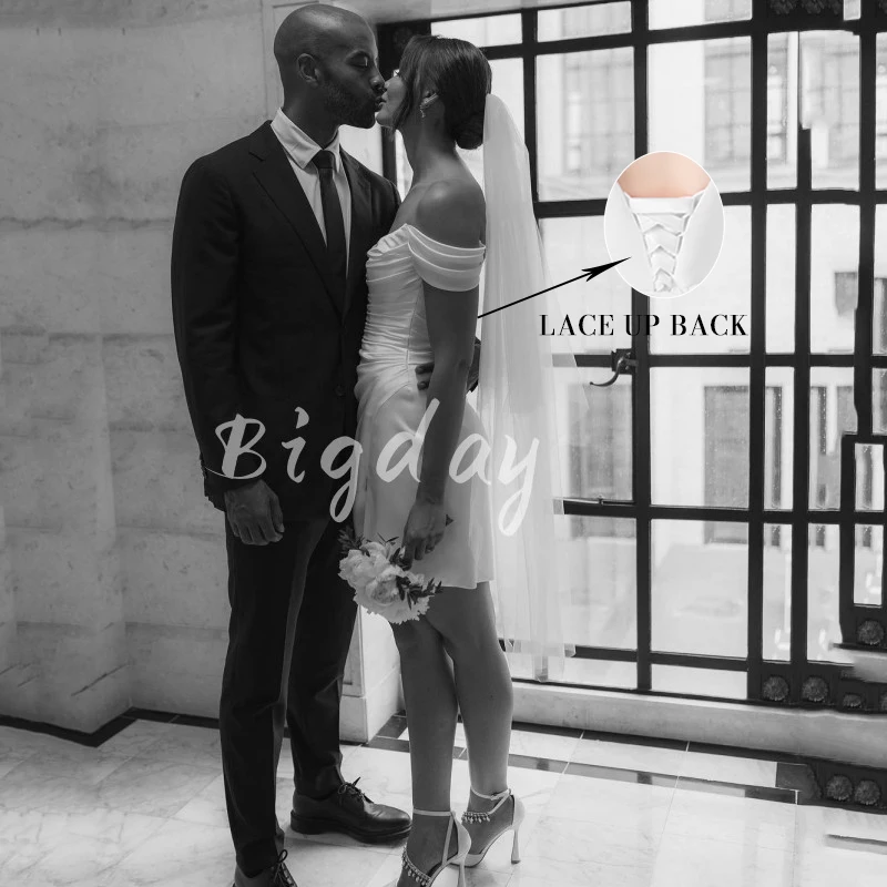 Элегантное короткое свадебное платье - Фотография_2