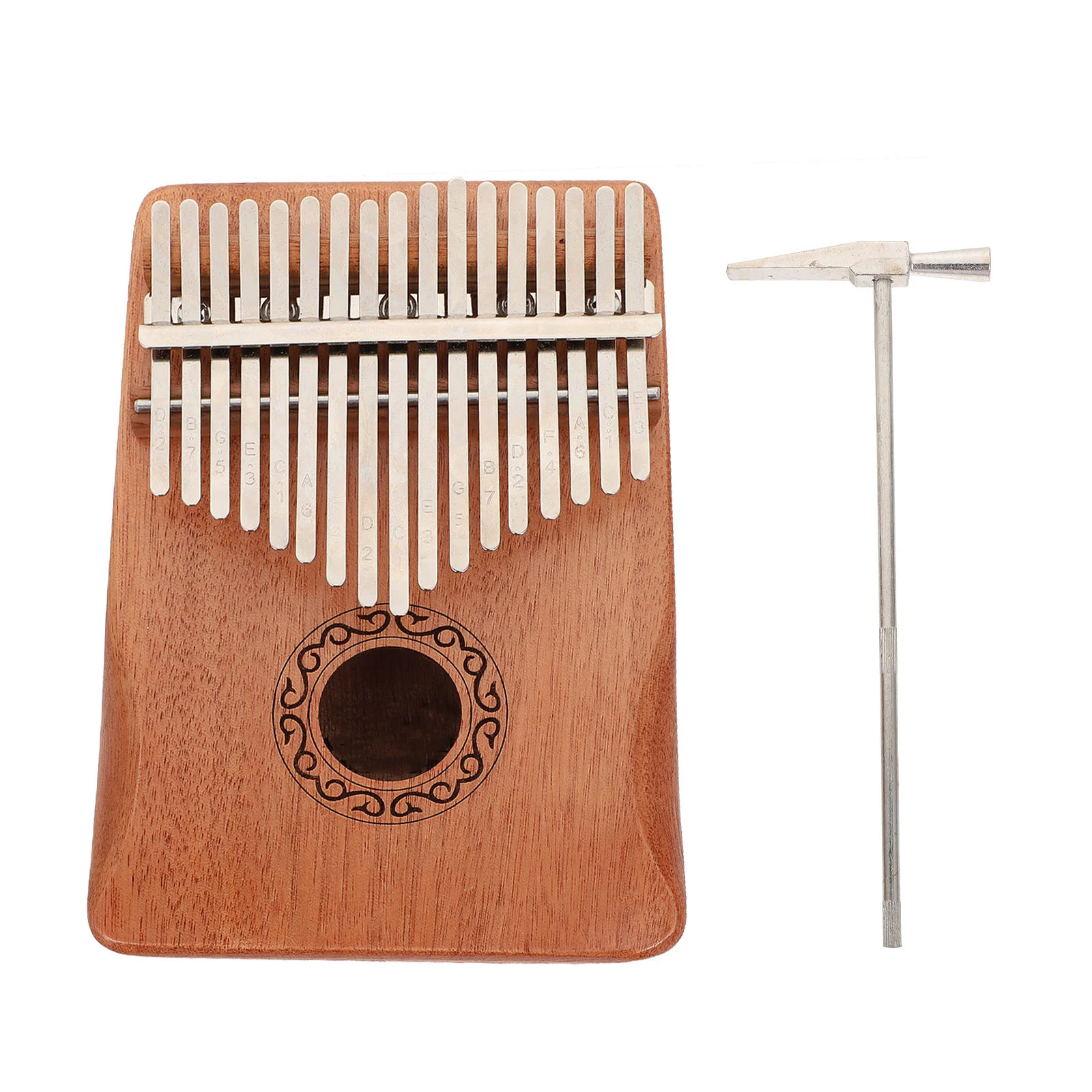 17-клавишное деревянное пианино kalimba с большим пальцем