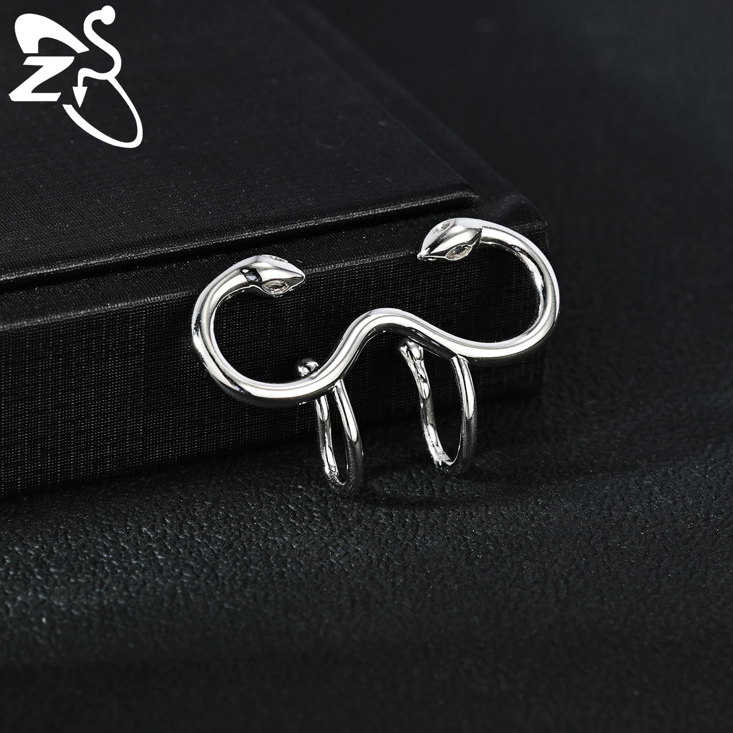 Кольцо zs для имитации перегородки в стиле панк для мужчин и женщин - Фотография_6