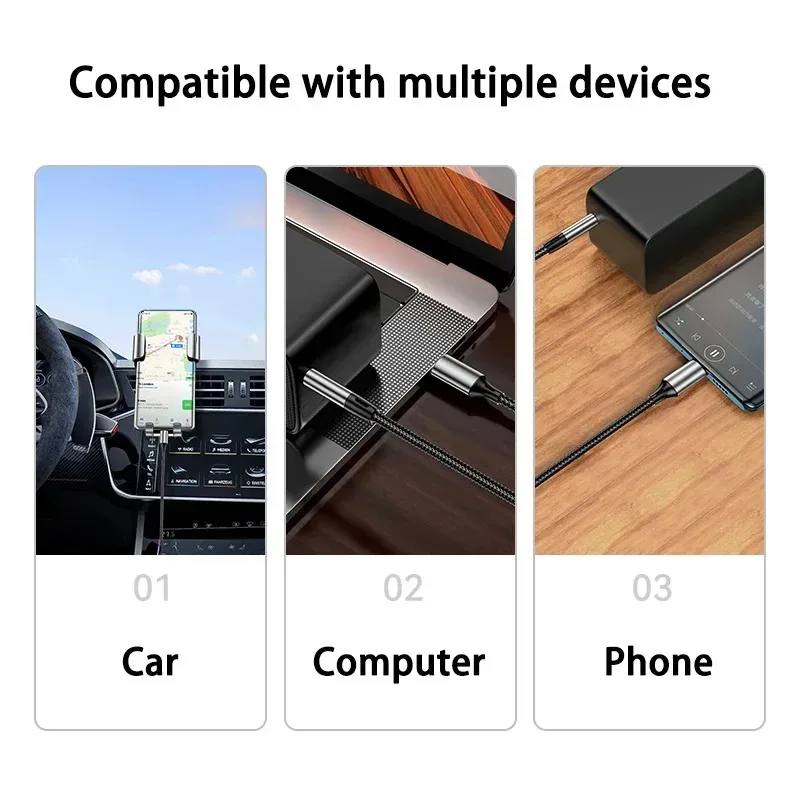 Аудиокабель aux type-c usb c на разъем 3 - Фотография_6