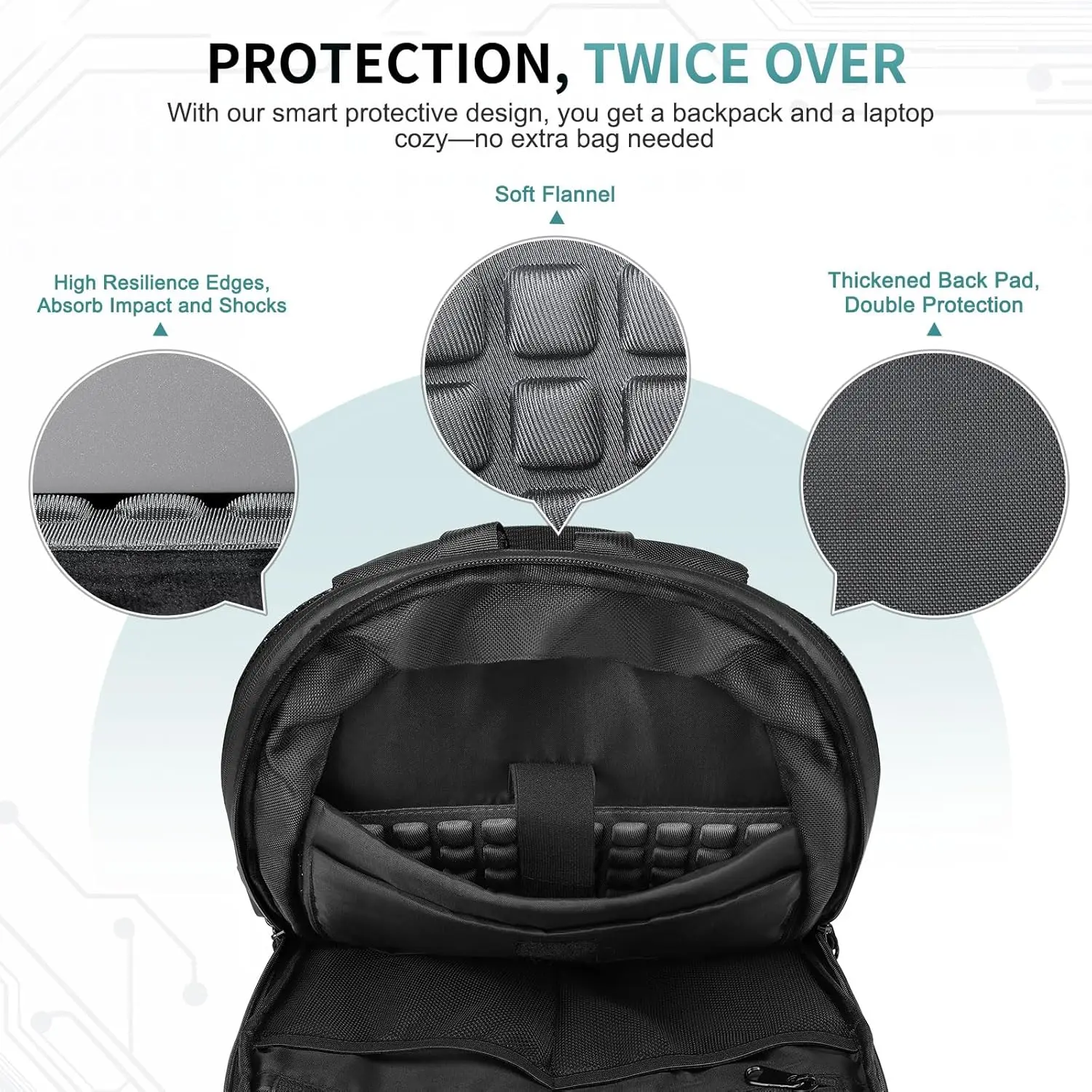 Тонкий рюкзак для ноутбука для мужчин и женщин - Фотография_3