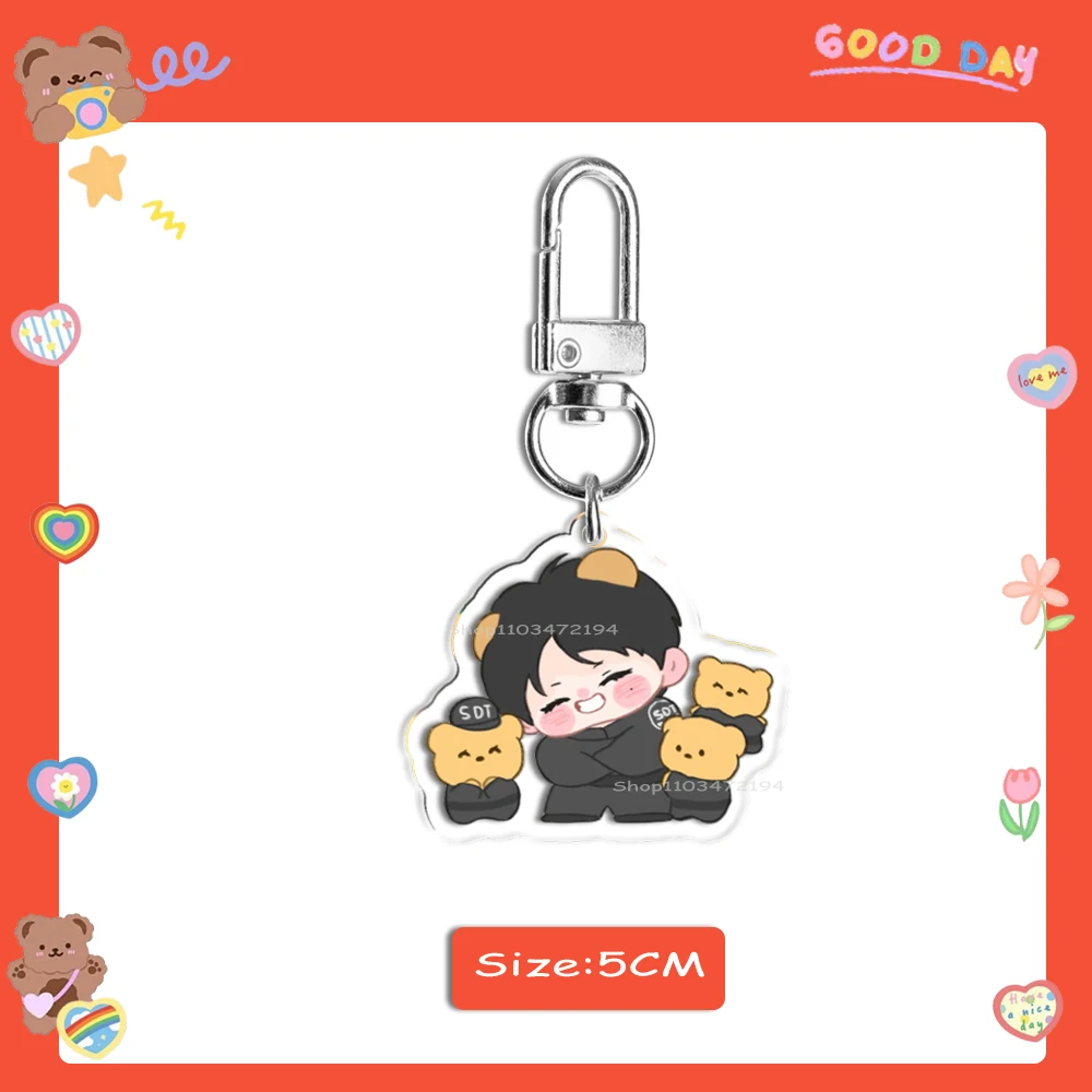 Милый акриловый брелок chibi tae kpop idol bunch - Фотография_5
