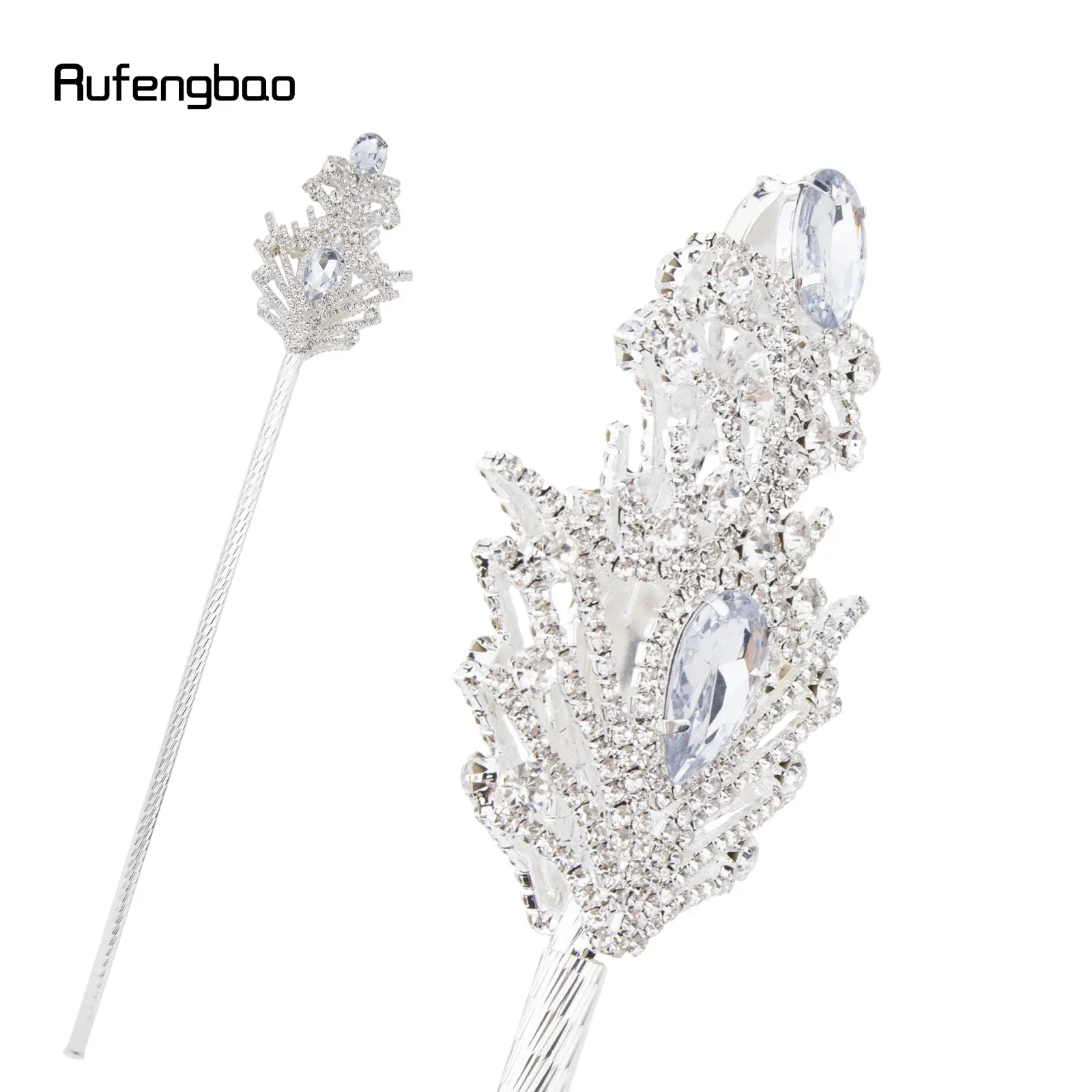 Белые ромбовидные короны из сплава - Фотография_6