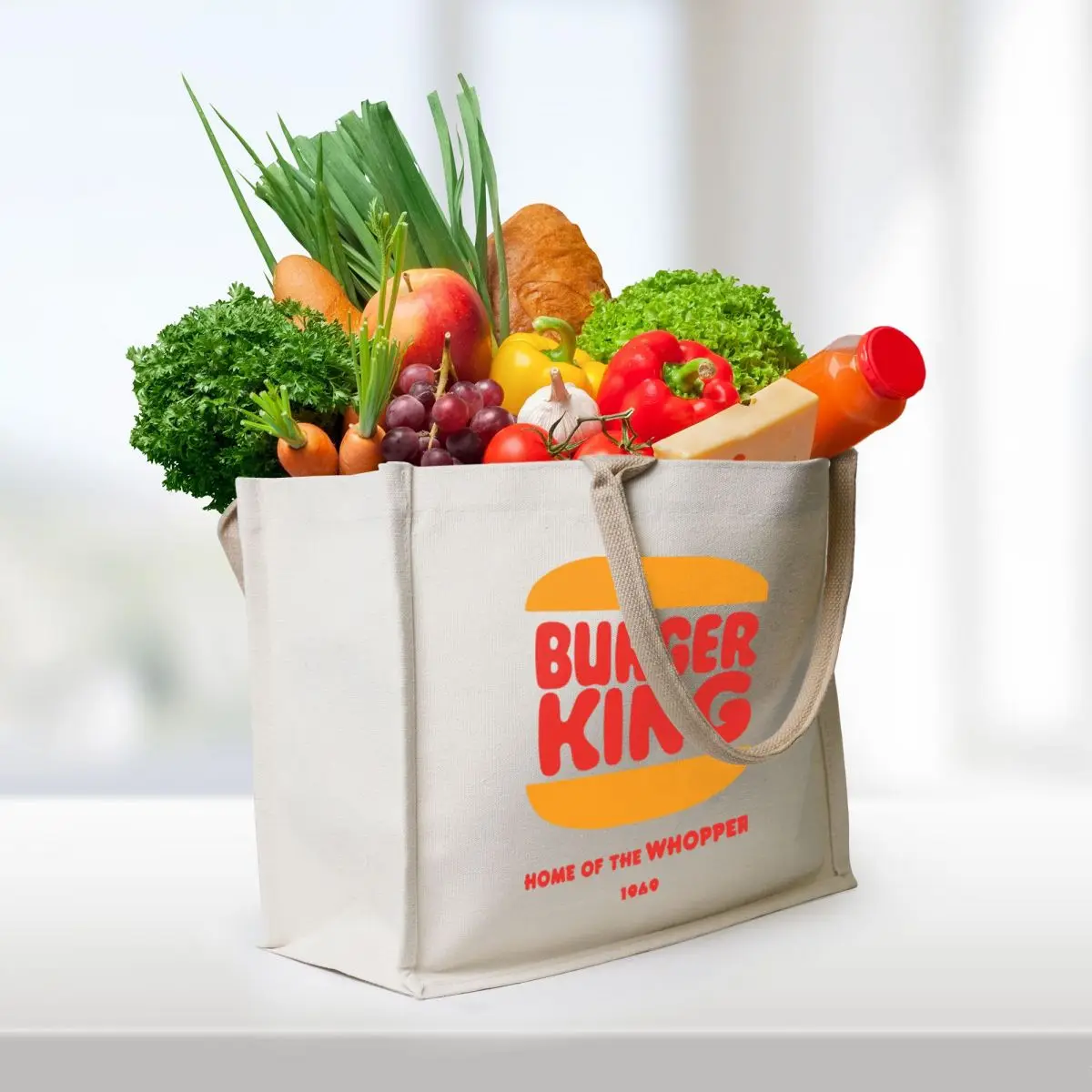 Сумка burger king tote bag холщовая - Фотография_3