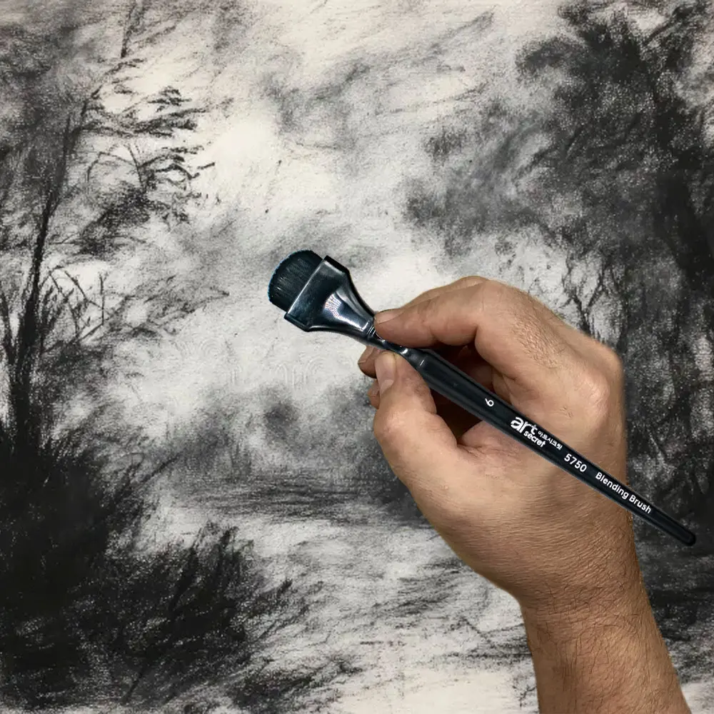 Кисть для растушевки artsecret для рисования углем
