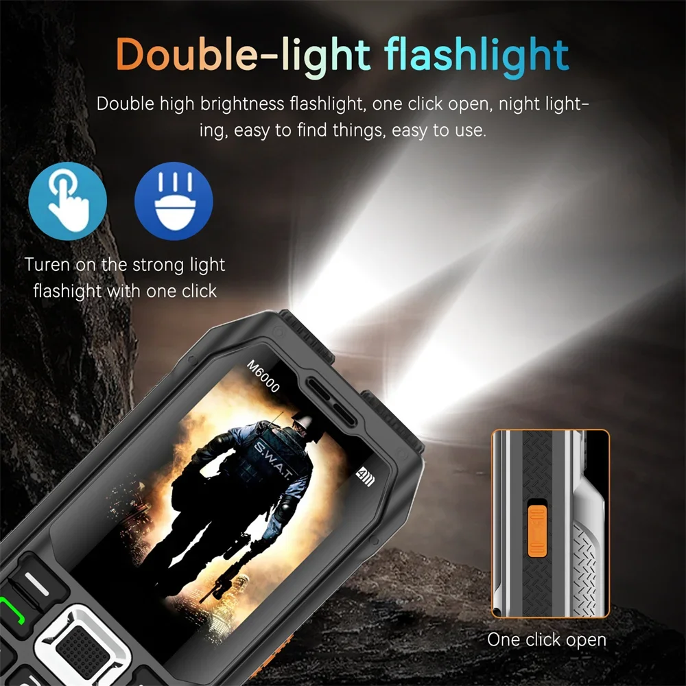 Uniwa m6000 2g функция телефона power bank 2 - Фотография_5