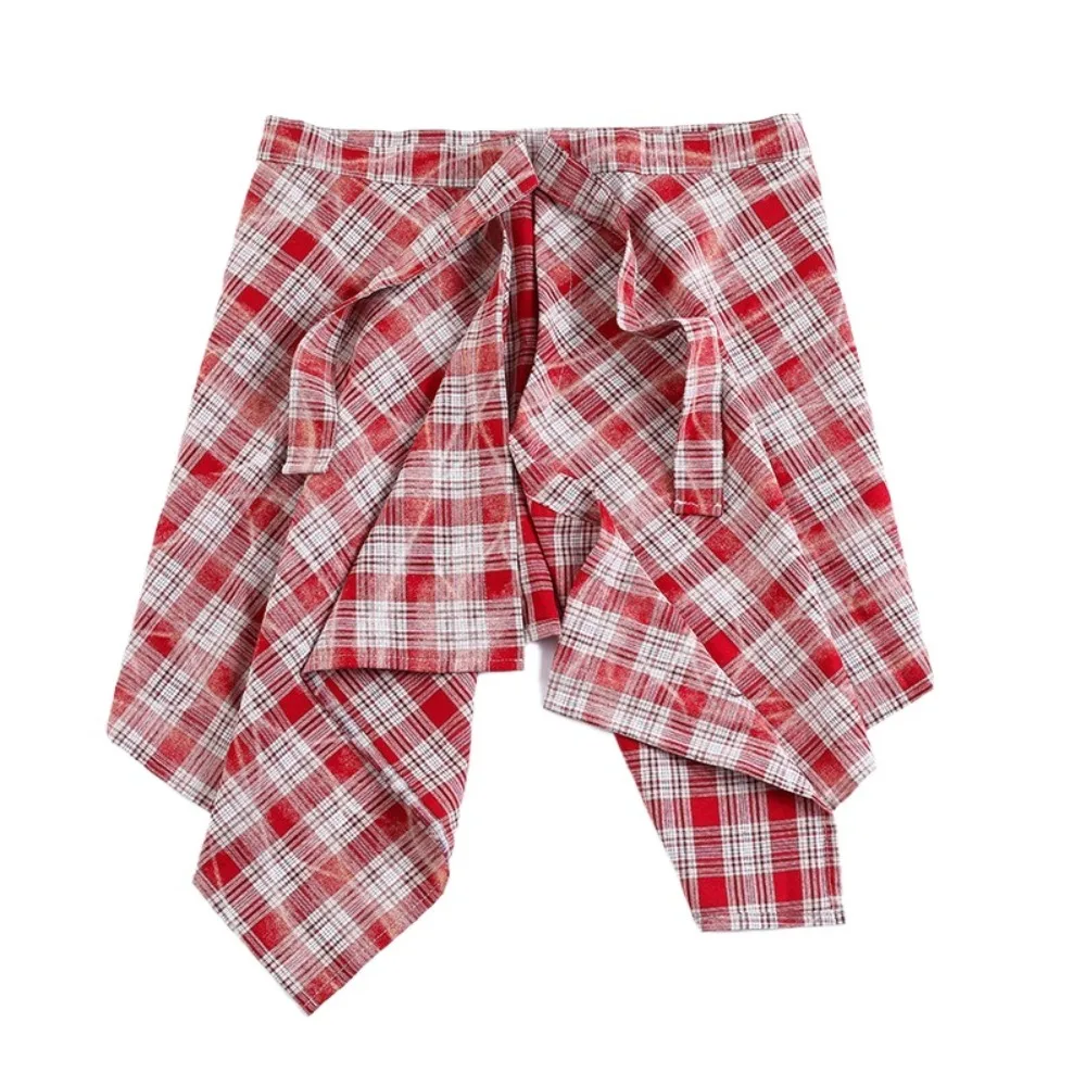 Короткая сетчатая мини-юбка в корейском стиле с высокой талией - Фотография_2