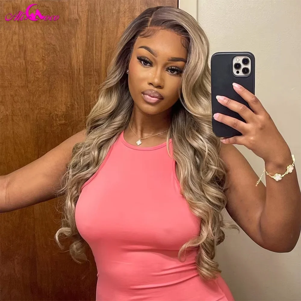 13x6 ombre blonde цветной фронтальный - Фотография_3