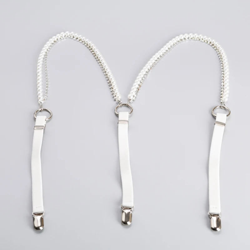 Подтяжки со стразами и серебряными - Фотография_6