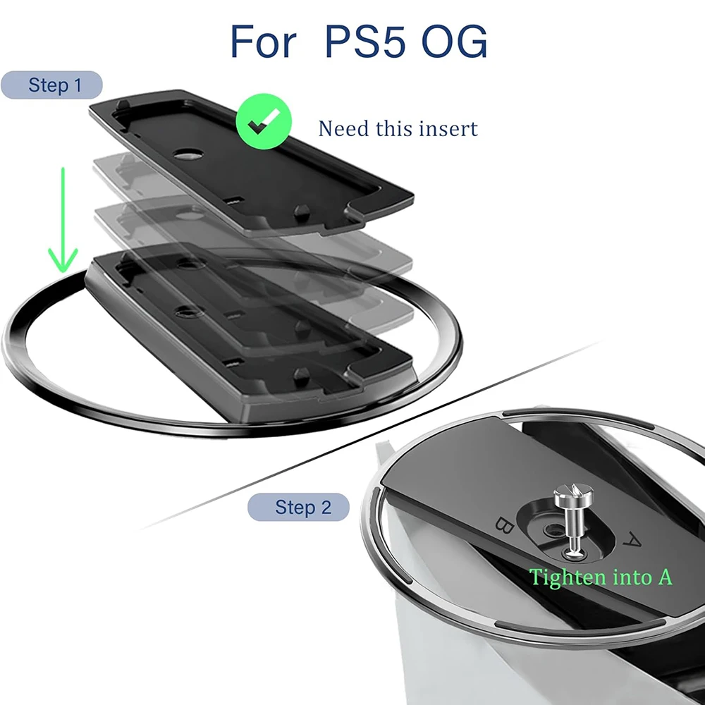Портативная металлическая вертикальная подставка для ps5 и ps5 - Фотография_4