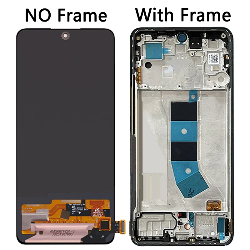 Жк-дисплей super amoled для xiaomi redmi note 13 4g 23129raa4g 23124ra7eo - Фотография_4