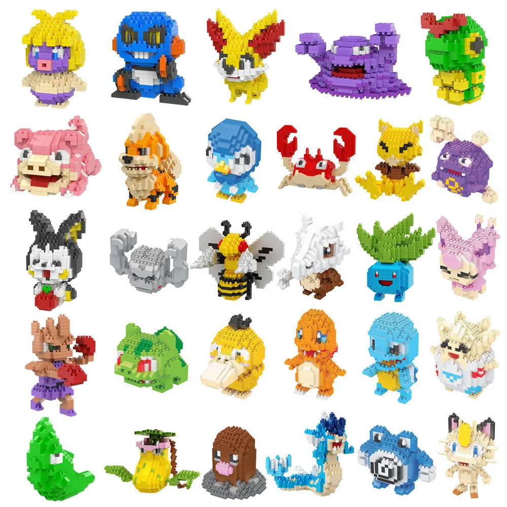 Строительные блоки с покемонами