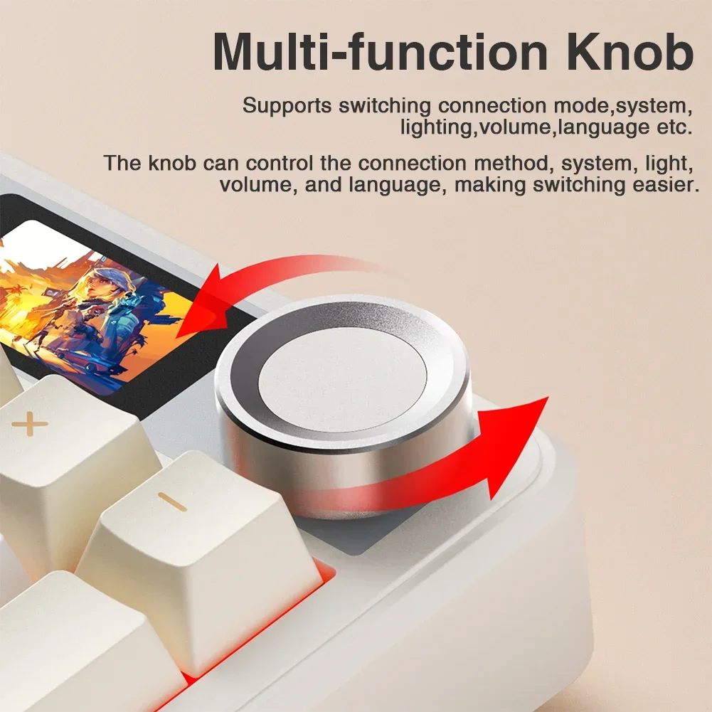 Aula f108 pro беспроводная bluetooth-клавиатура - Фотография_3