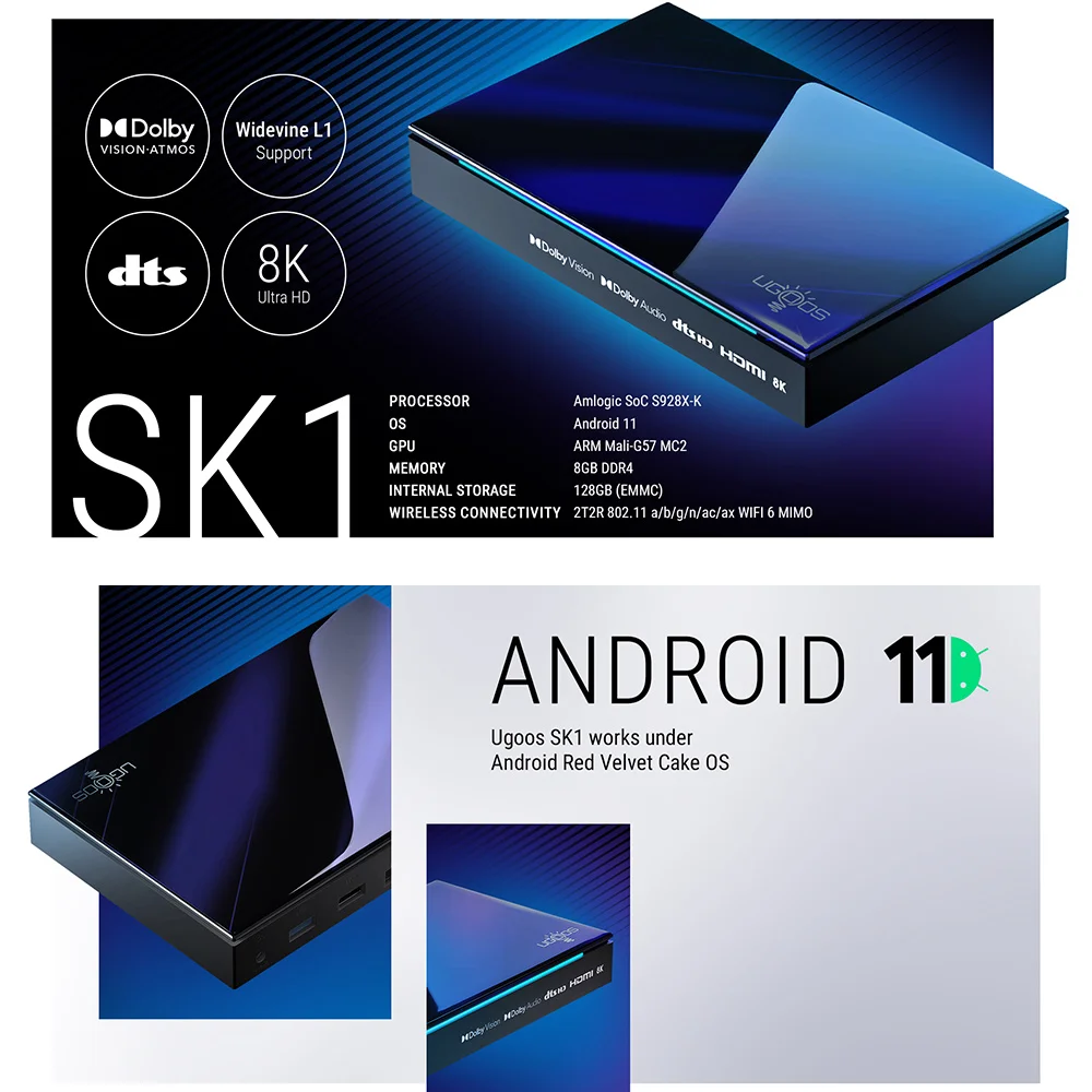 Тв-приставка ugoos sk1 amlogic s928x-k android 11 - Фотография_2