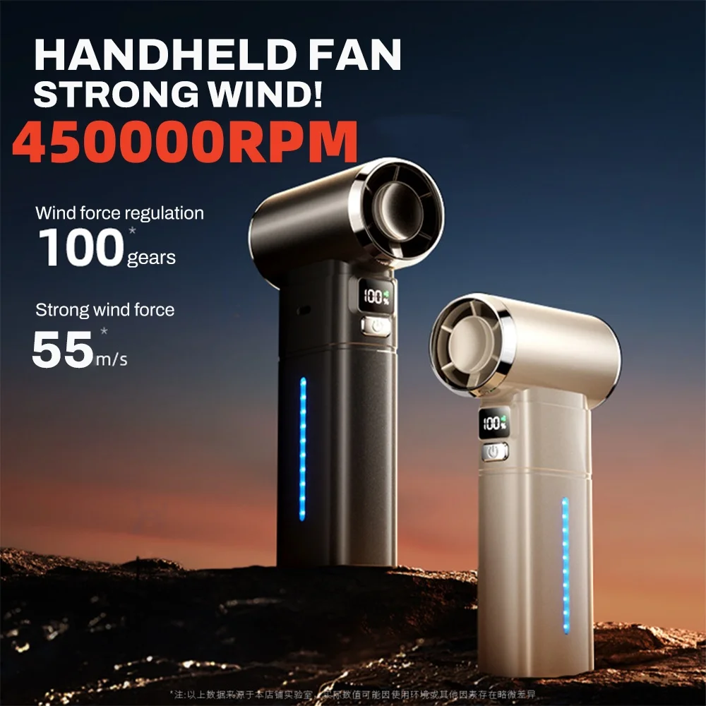 Портативный ручной вентилятор сильный - Фотография_2