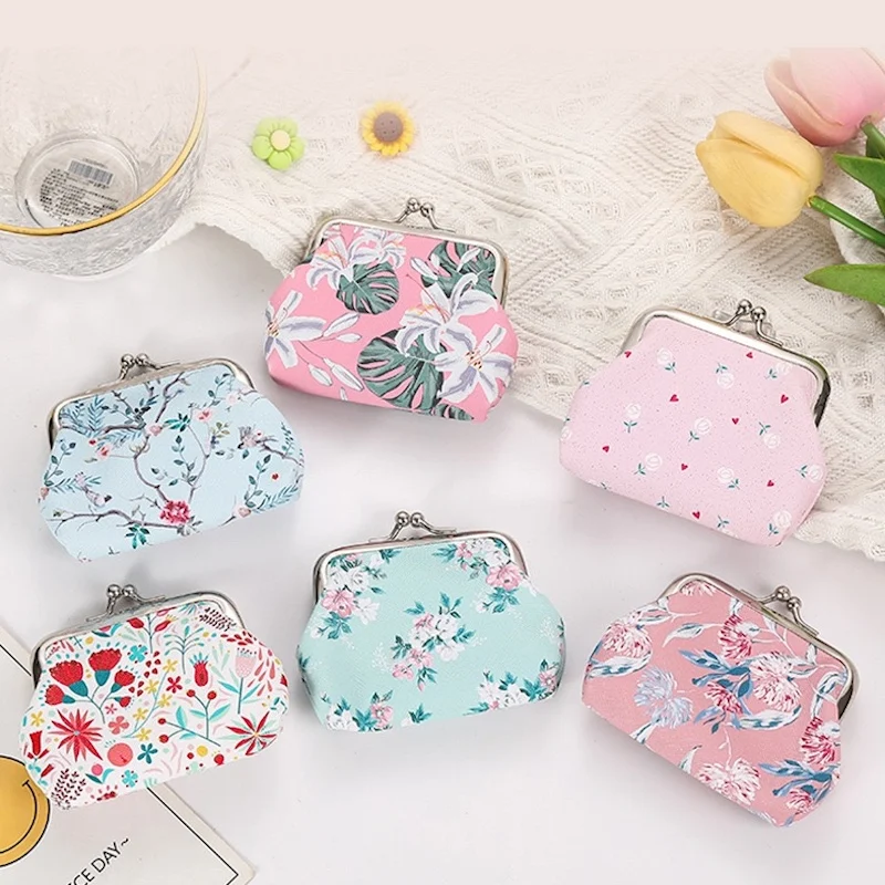 6pcs мода pu кожа монета кошелек