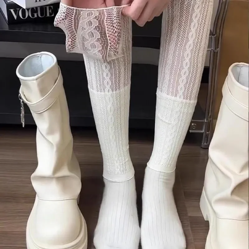 Кружевные леггинсы в балетном стиле - Фотография_2