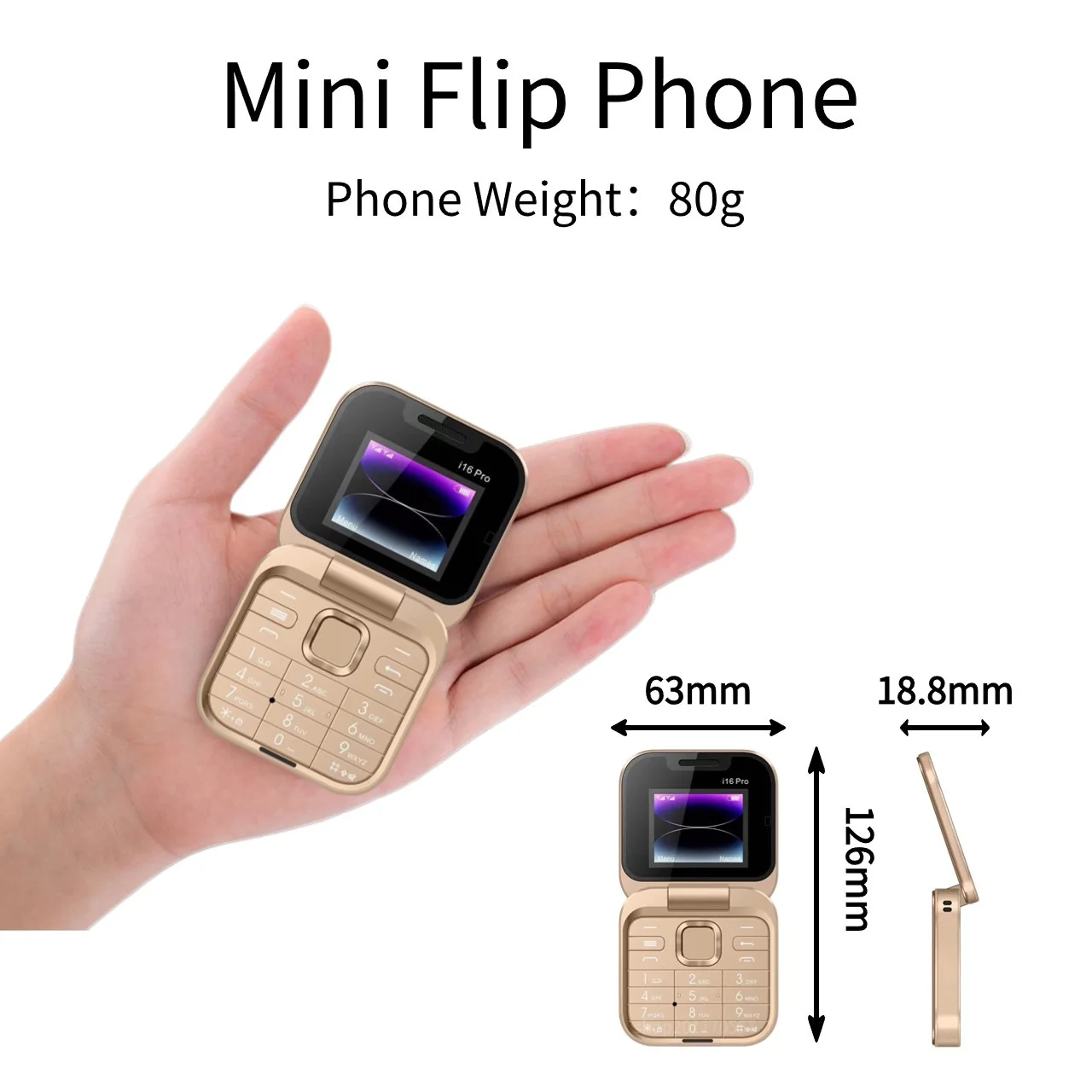   i16 pro мини складной мобильный - Фотография_4