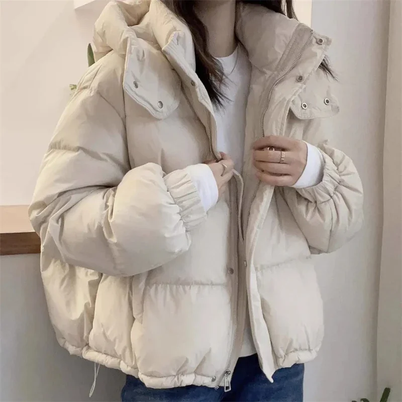 Женские хлопковые парки в корейском стиле