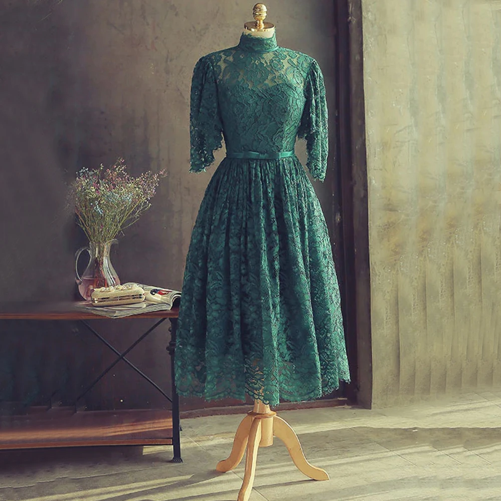 Винтажное кружевное платье для