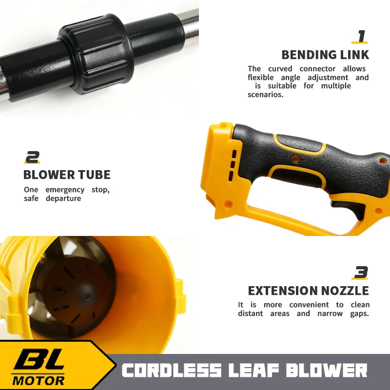 Бесщеточный воздуходувка беспроводная - Фотография_6
