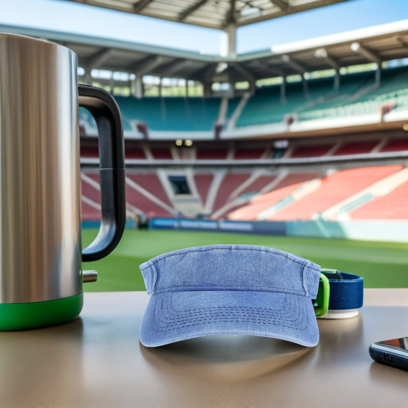 Дышащая джинсовая шляпа с козырьком - Фотография_6