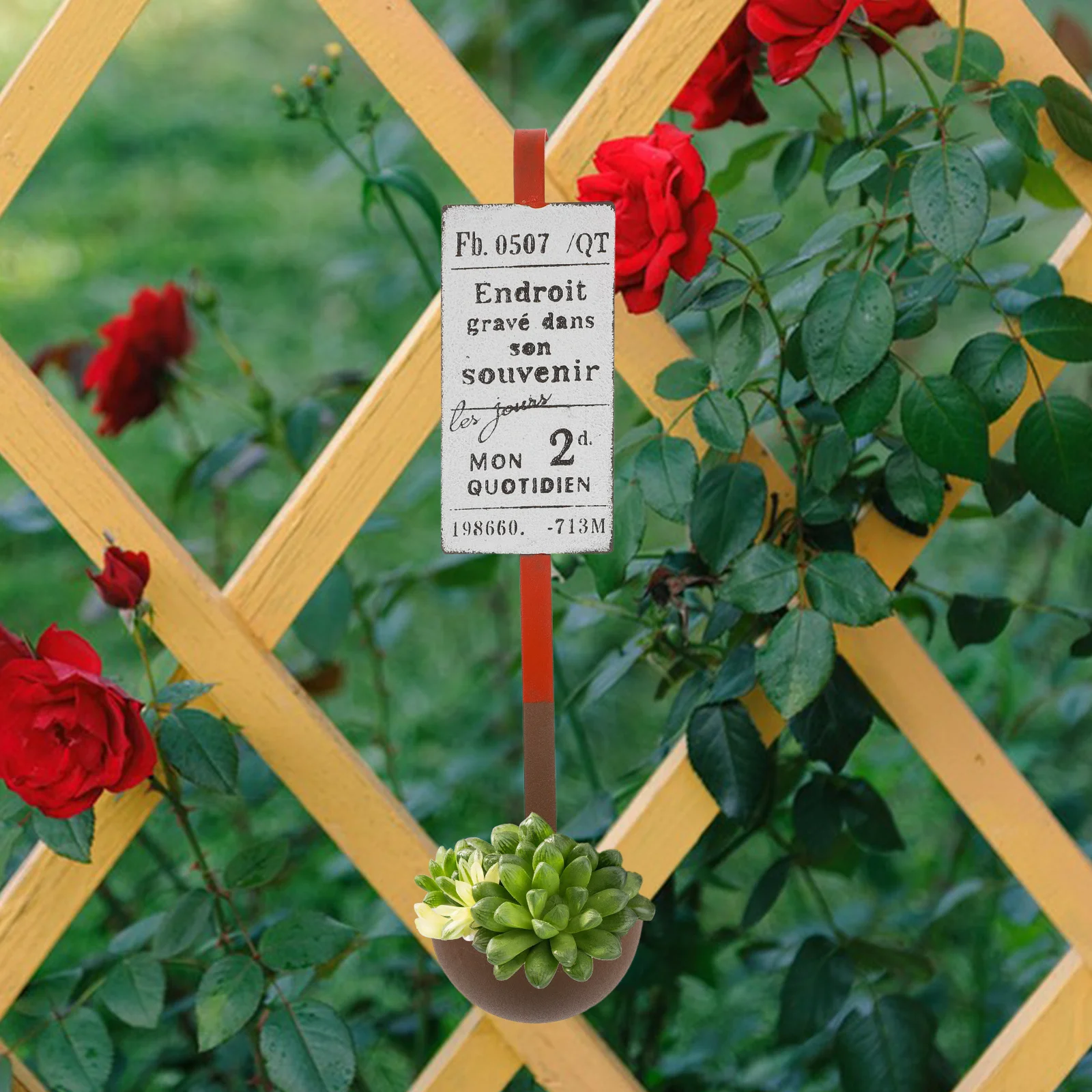 Железный подвесной цветочный горшок - Фотография_5