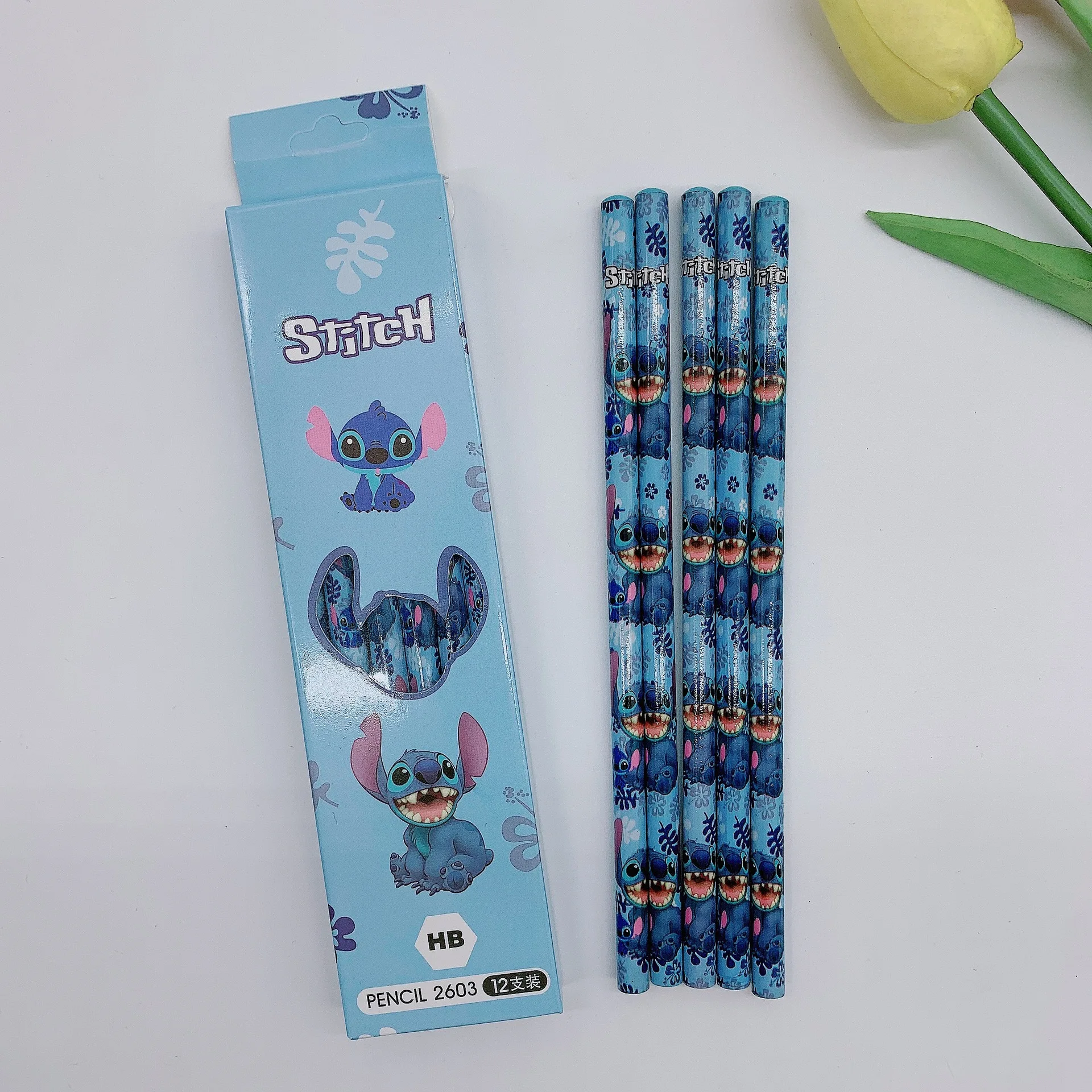 Карандаш в стиле аниме disney stitch - Фотография_6