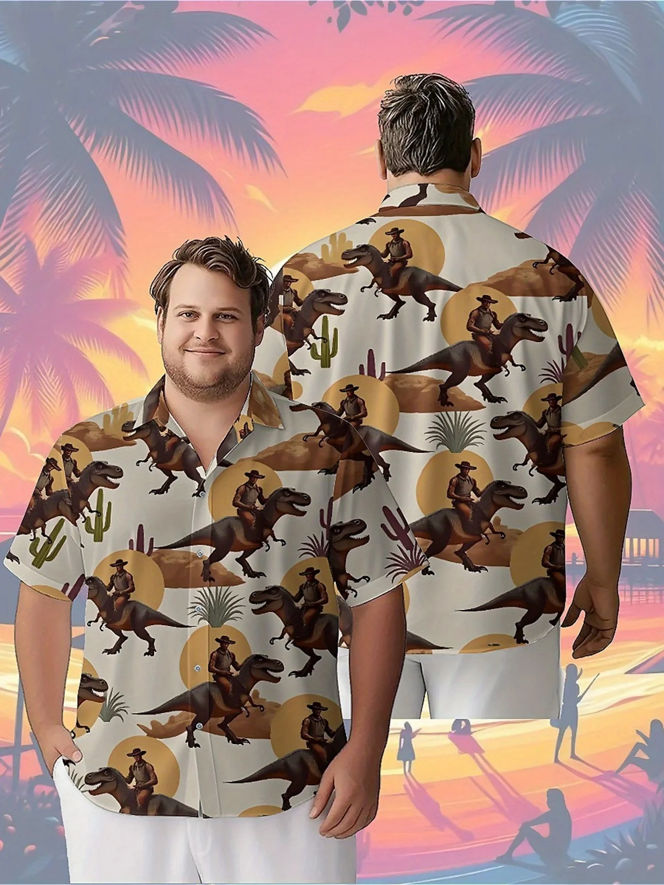 Мужские гавайские рубашки больших