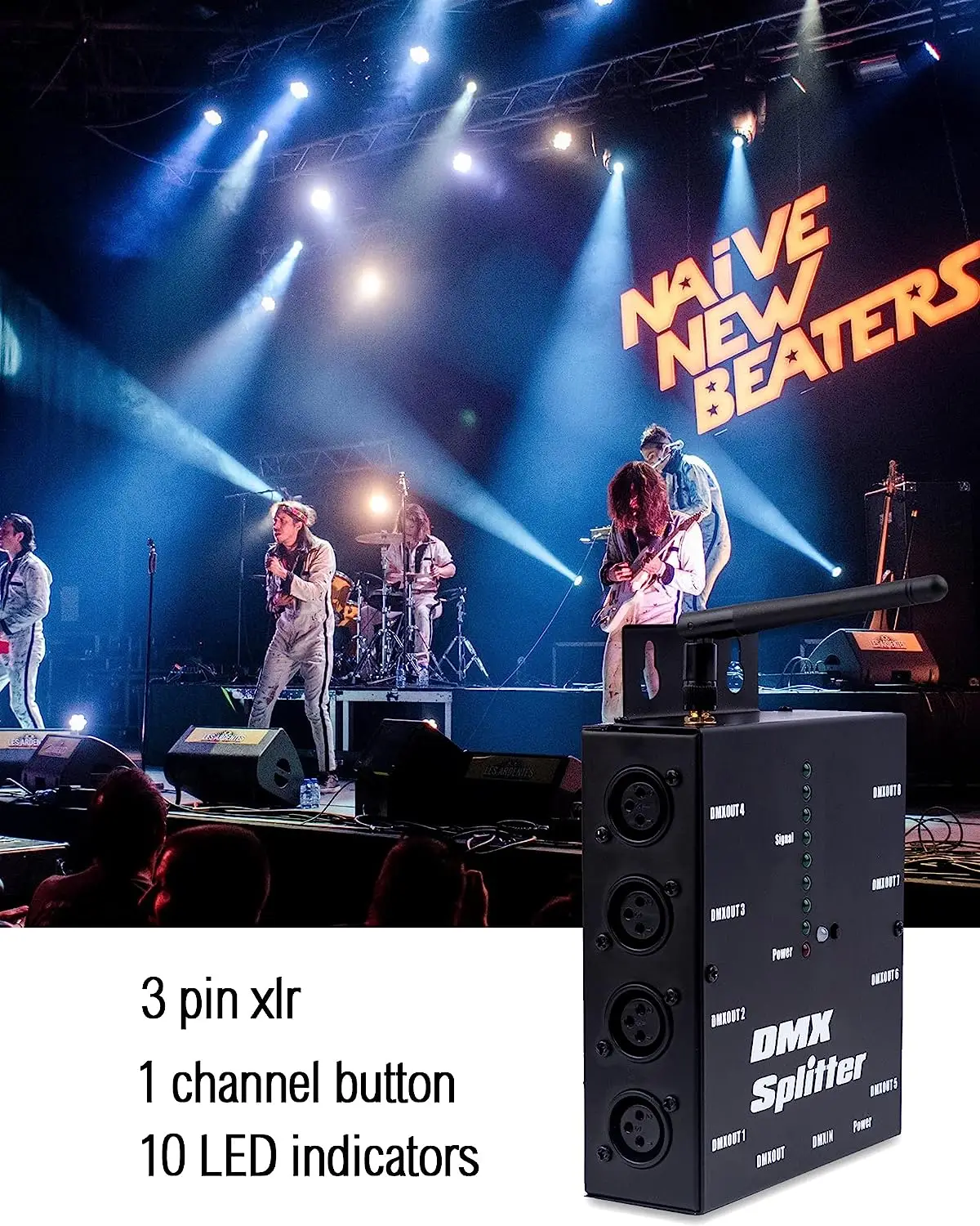 Dmx512 8-полосный изолированный разветвитель приемник с 2 - Фотография_2
