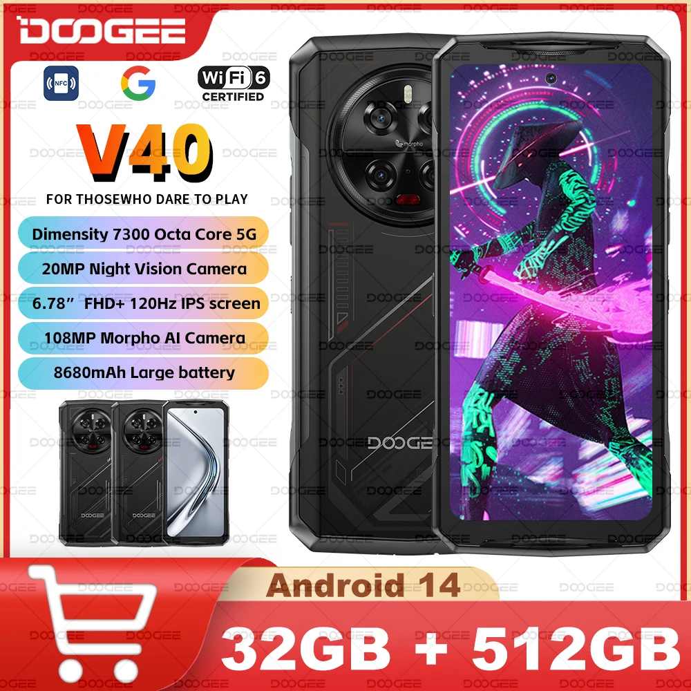 Прочный телефон doogee v40