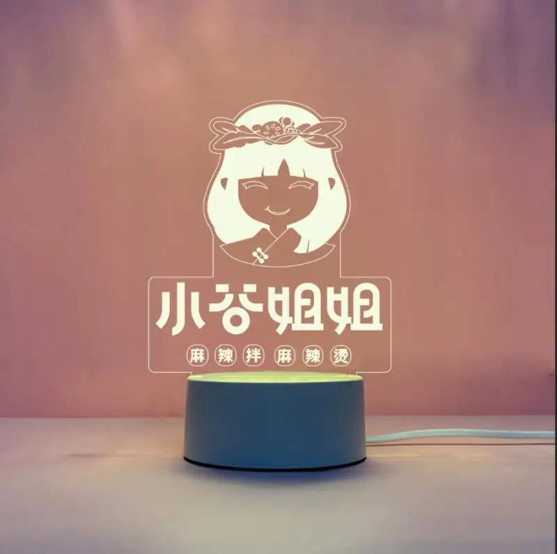 Креативный 3d маленький ночник usb ins - Фотография_3