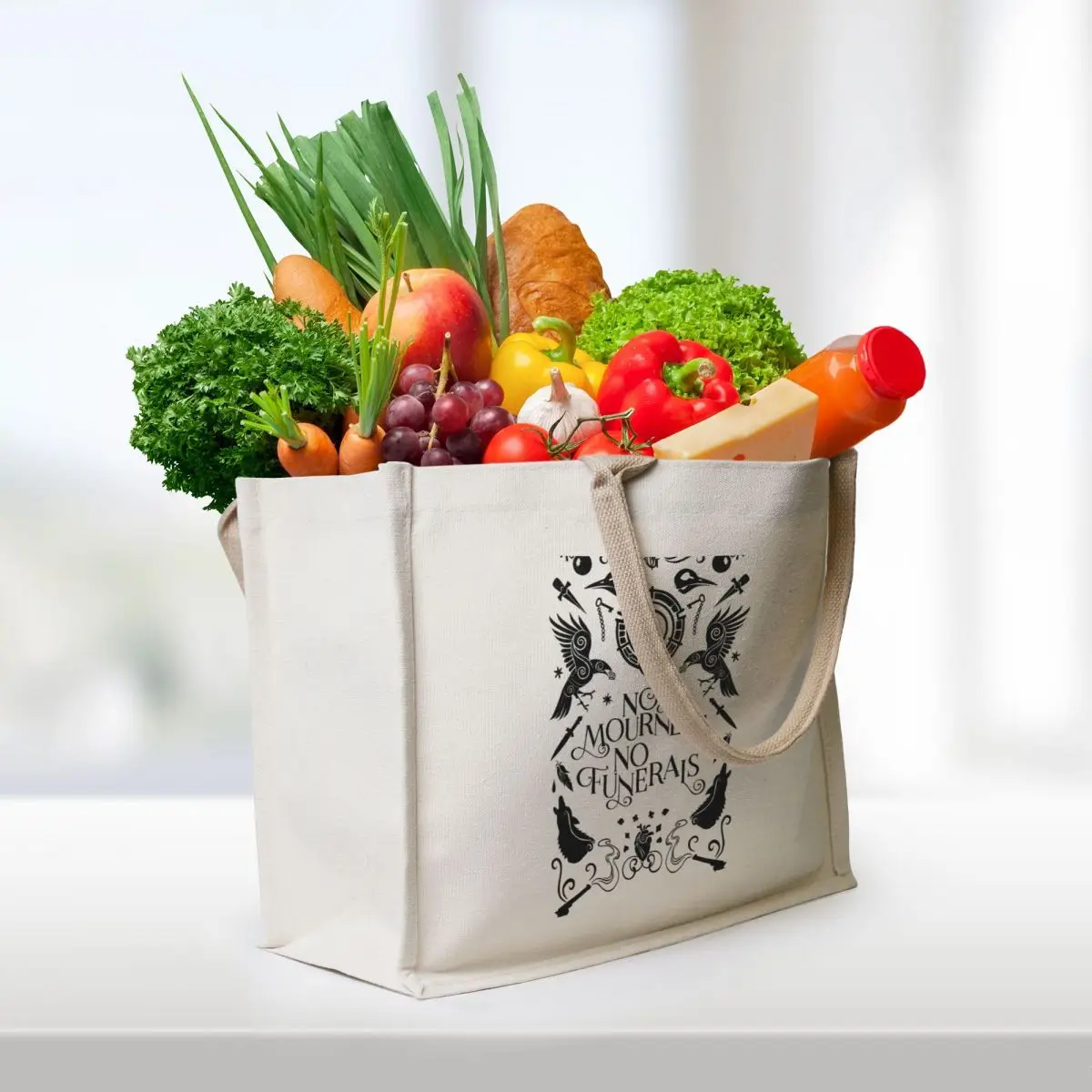 Six of crows no mourners no funerals tote bag - Фотография_3