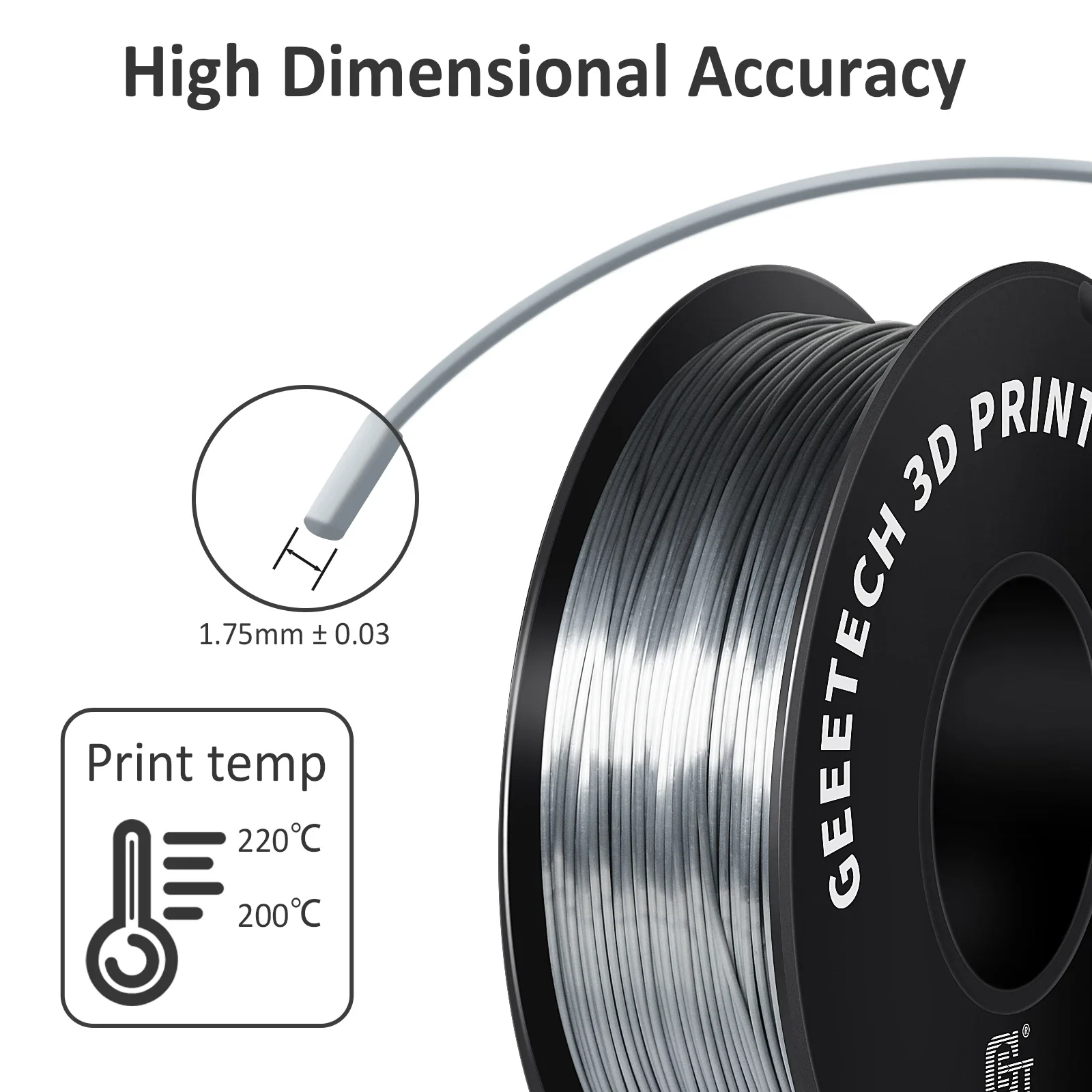 Стандартная нить geeetech pla 1 кг 1 - Фотография_3