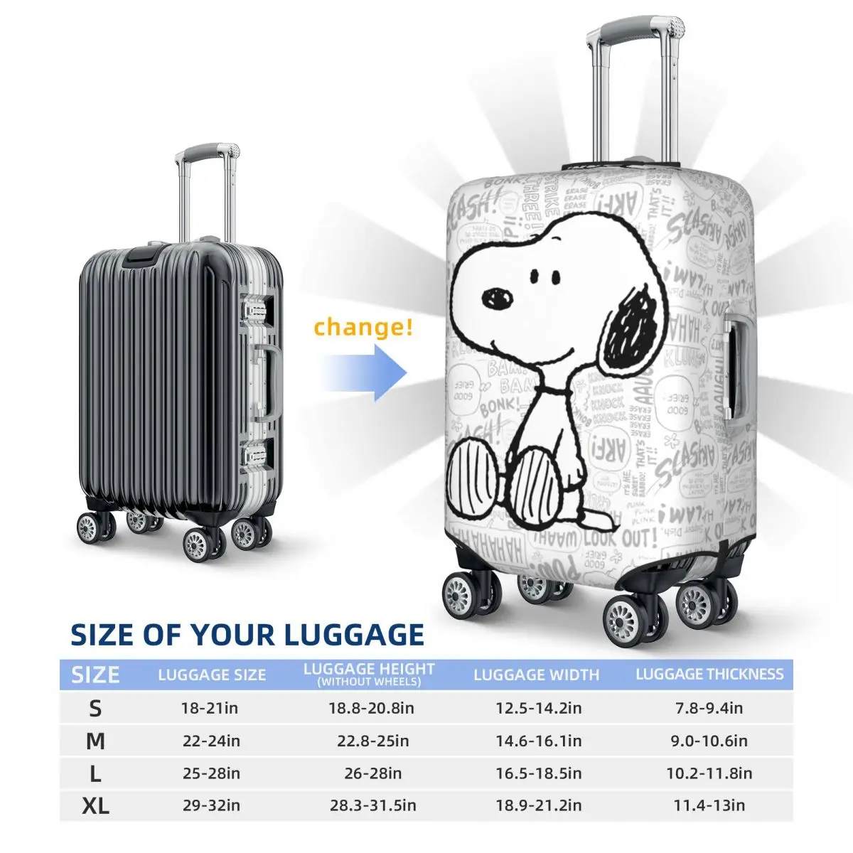 Собака на черно-белом чемодане в стиле комиксов - Фотография_5