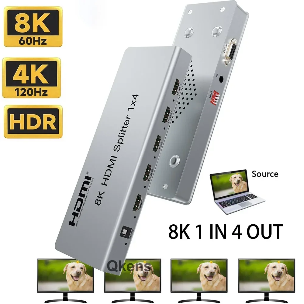 Разветвитель hdmi 8k 60 гц 1x4 4k 120 гц разветвитель hdmi2
