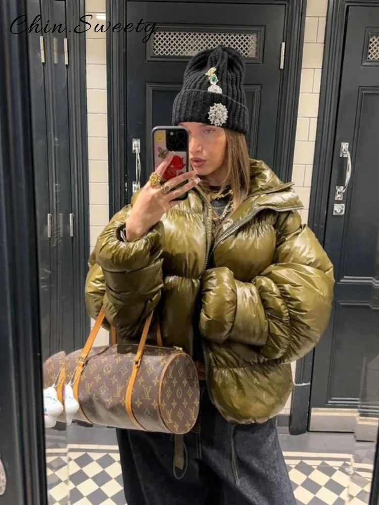 Теплые хлопковые стеганые пальто с капюшоном - Фотография_3