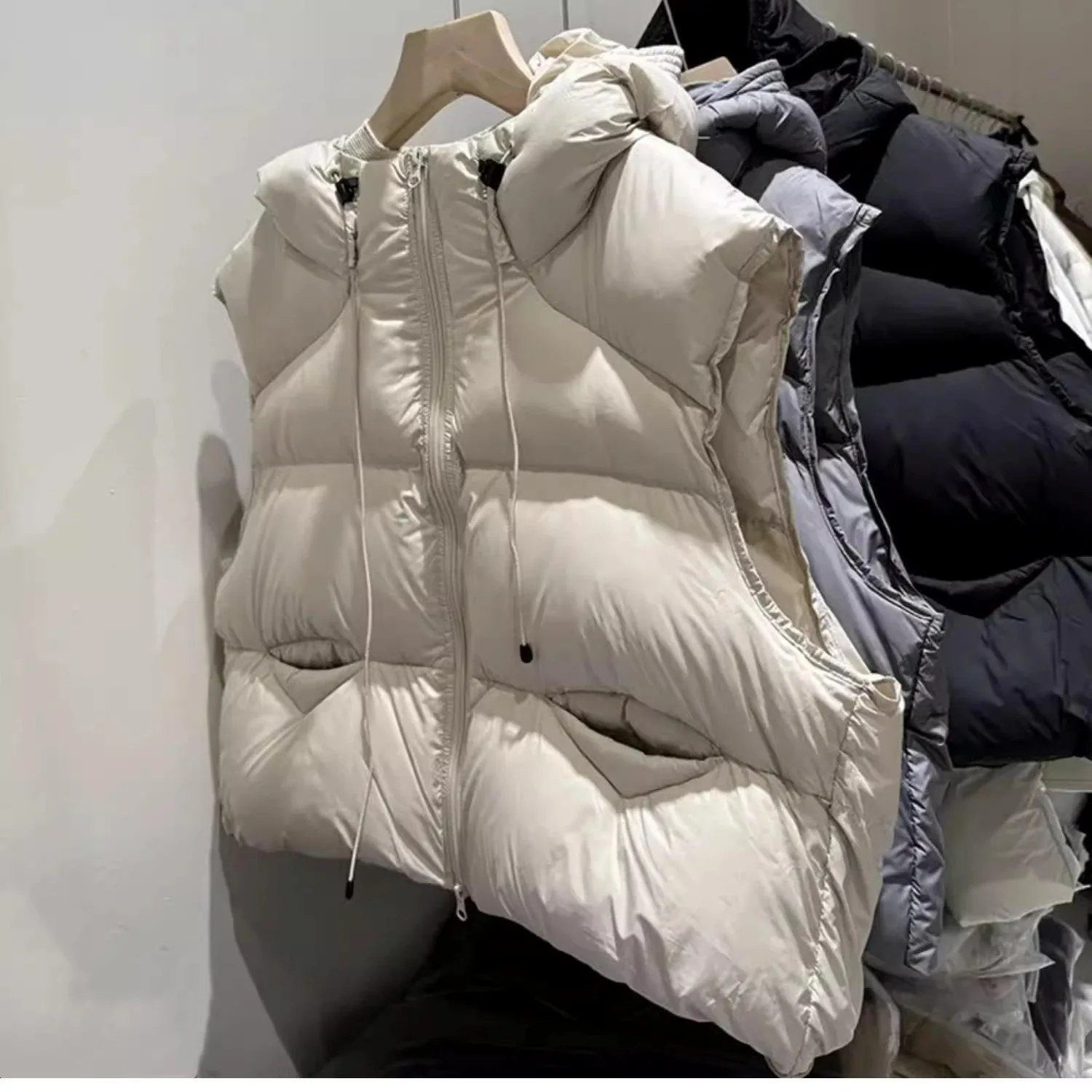 Новинка 2026, женская хлопковая куртка без рукавов - Фотография_4