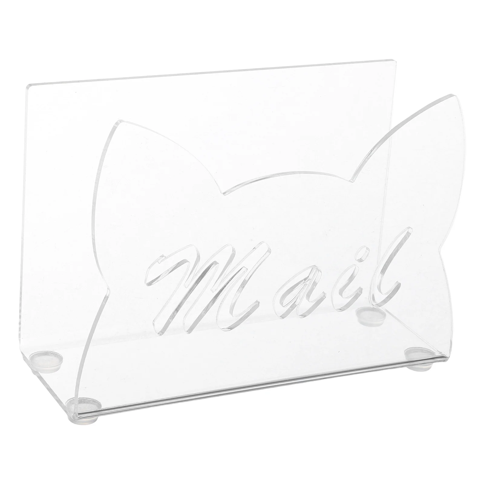 Прозрачный акриловый настольный органайзер для почты - Фотография_5