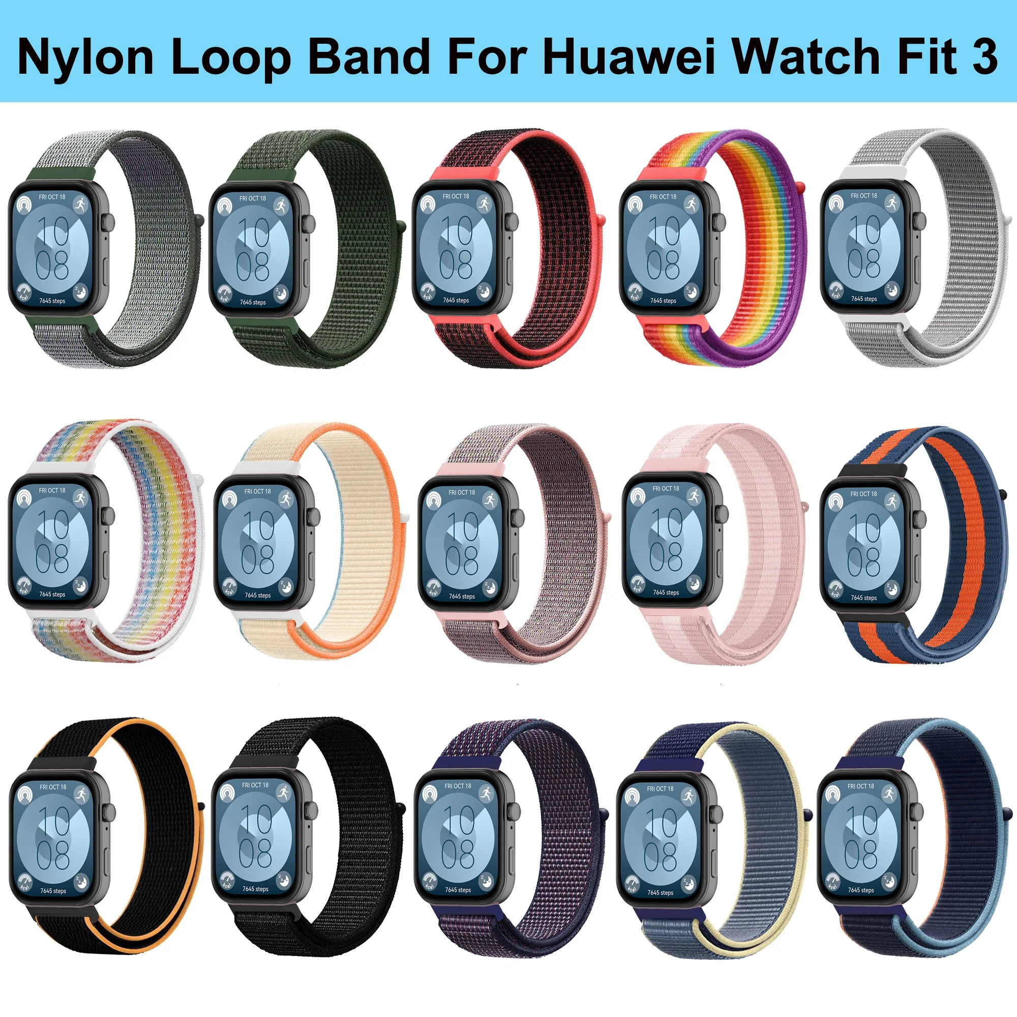 Нейлоновый ремешок для часов huawei watch fit 4 3 - Фотография_2
