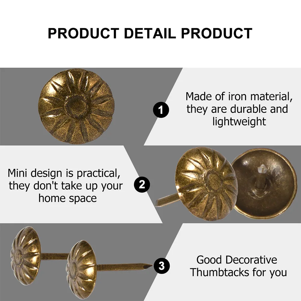 Круглые декоративные булавки для мебели