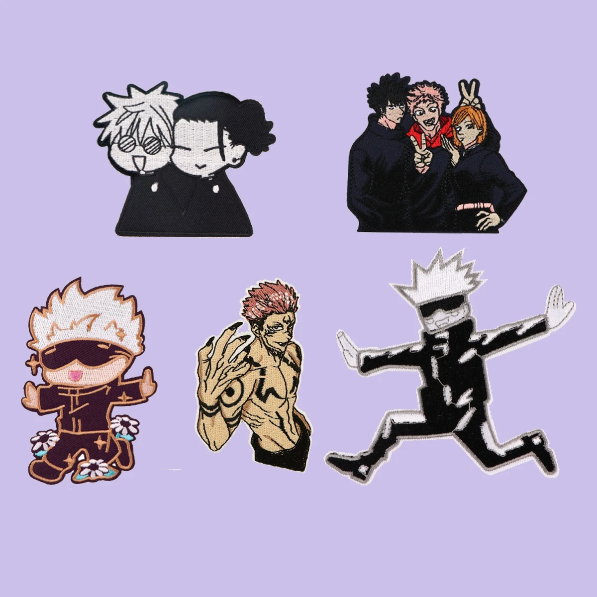 Крутая вышитая нашивка в стиле аниме для мальчиков