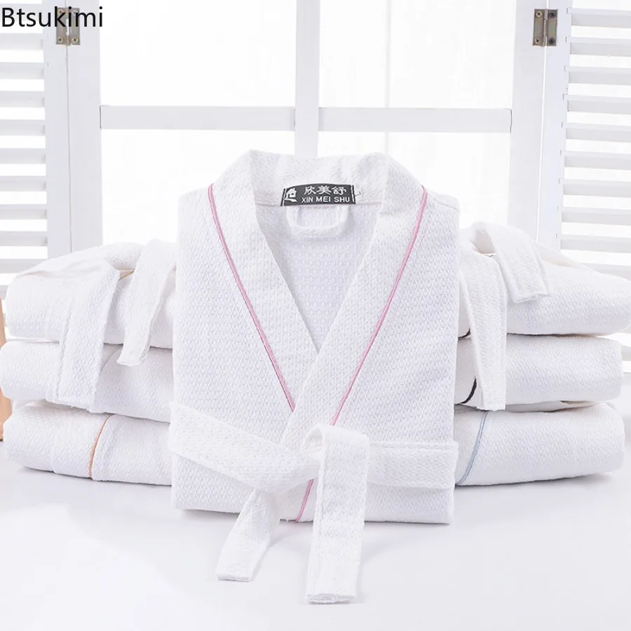 Летний мужской и женский халат из чистого хлопка - Фотография_3