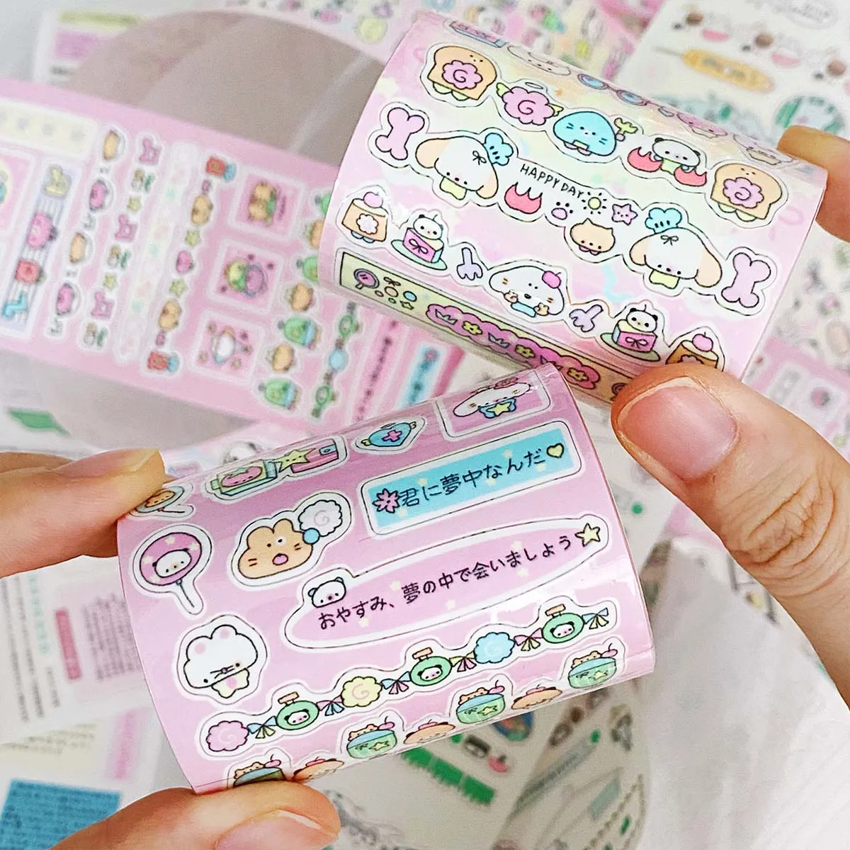 Kawaii washi tape die cut декоративная