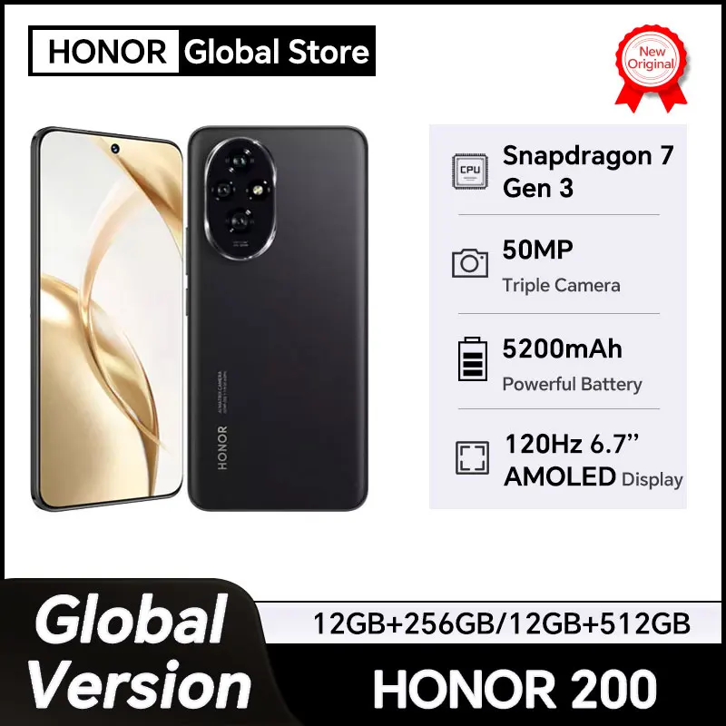 Оригинальная глобальная версия смартфона honor 200 5g 6