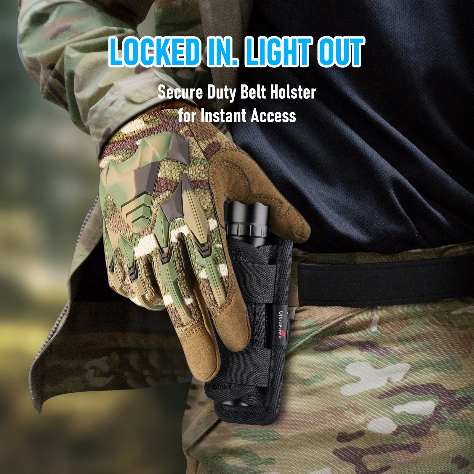 Светодиодный тактический полицейский фонарь ultrafire wf-501b - Фотография_3