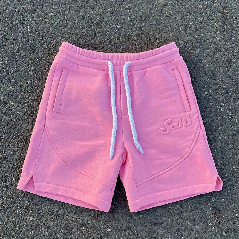 Y2k harajuku однотонные шорты мужские