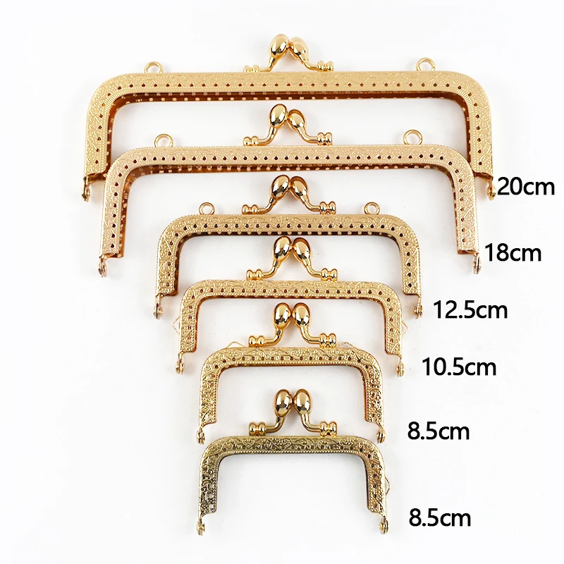 8,5-20 см металлическая золотая тисненая сумка с ручкой - Фотография_3