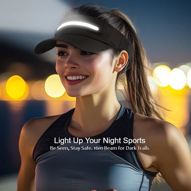 Дышащая бейсболка со светодиодной